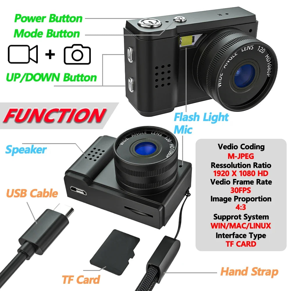 Mini 1080P Small Digital Camera